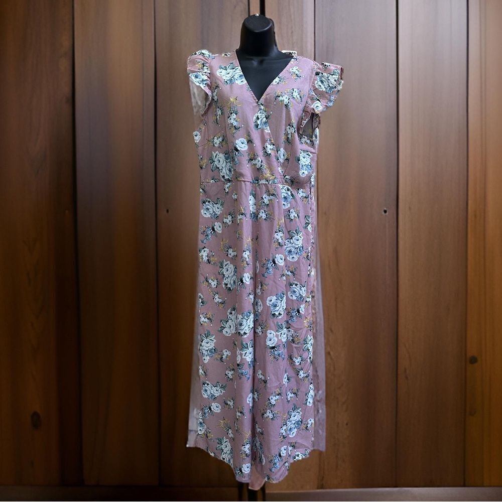 Floral Pink Jumpsuit